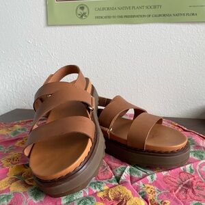 Sperry Brown Leather Women's Sandals